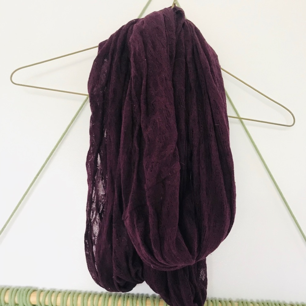 Dark Purple Infinity Scarf